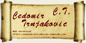Čedomir Trnjaković vizit kartica